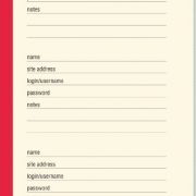 The Personal Internet Address & Password Log Book