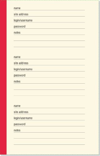 The Personal Internet Address & Password Log Book