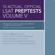 10 Actual, Official LSAT PrepTests Volume V: PrepTests 62 through 71 (Lsat Series)