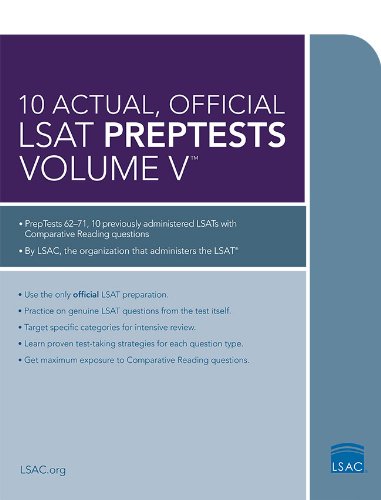 10 Actual, Official LSAT PrepTests Volume V: PrepTests 62 through 71 (Lsat Series)
