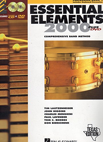 Essential Elements 2000: Comprehensive Band Method (Percussion Book 1) Texas Edition
