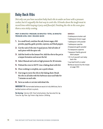 The Instant Pot® Electric Pressure Cooker Cookbook: Easy Recipes for Fast & Healthy Meals